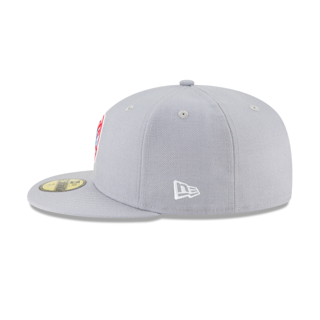 Casquette ajustée en laine 59Fifty Cooperstown 1946 New Era New York Yankees MLB homme de coloris gris