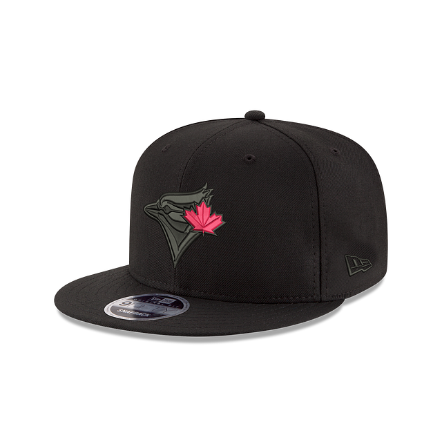 Toronto Blue Jays '47 MVP Black on Black Red Leaf Adjustable Hat