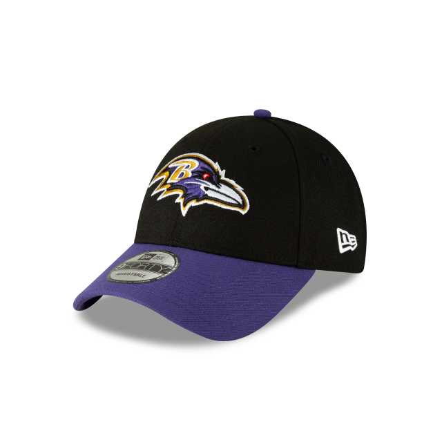 Baltimore Ravens NFL New Era Men's Black/Purple 9Forty The League Adjustable Hat