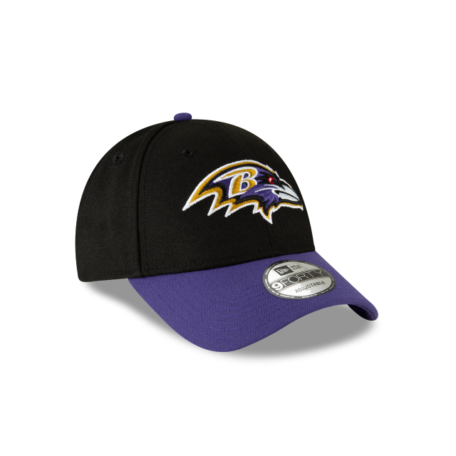 Baltimore Ravens NFL New Era Men's Black/Purple 9Forty The League Adjustable Hat