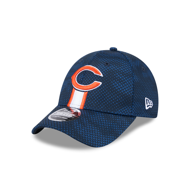 Casquette Snapback extensible 9Forty 2024 Sideline pour homme Chicago Bears NFL New Era bleu marine