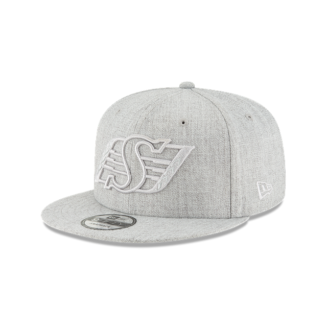 Saskatchewan Roughriders CFL New Era Men's Grey 9Fifty Twisted Frame Snapback