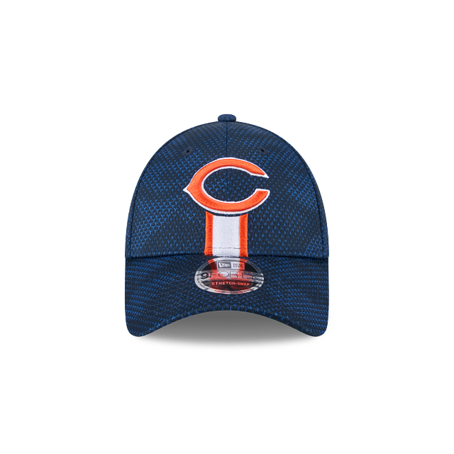 Casquette Snapback extensible 9Forty 2024 Sideline pour homme Chicago Bears NFL New Era bleu marine