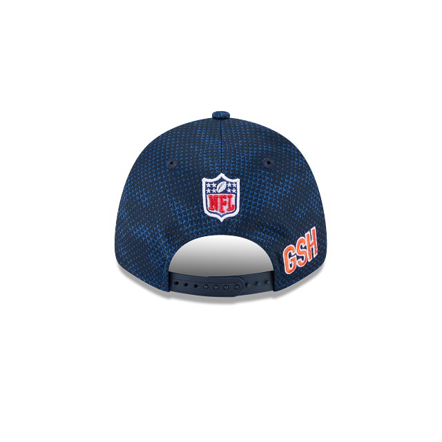 Casquette Snapback extensible 9Forty 2024 Sideline pour homme Chicago Bears NFL New Era bleu marine