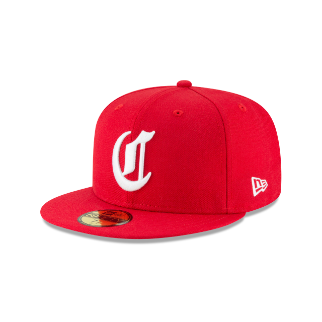 Cincinnati Reds MLB New Era Casquette ajustée avec logo 59Fifty Cooperstown Wool 1869 rouge pour homme 