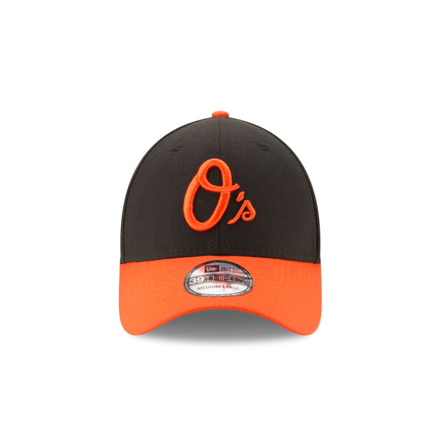 Baltimore Orioles MLB New Era Men's Black/Orange 39Thirty Alternate Team Classic Stretch Fit Hat