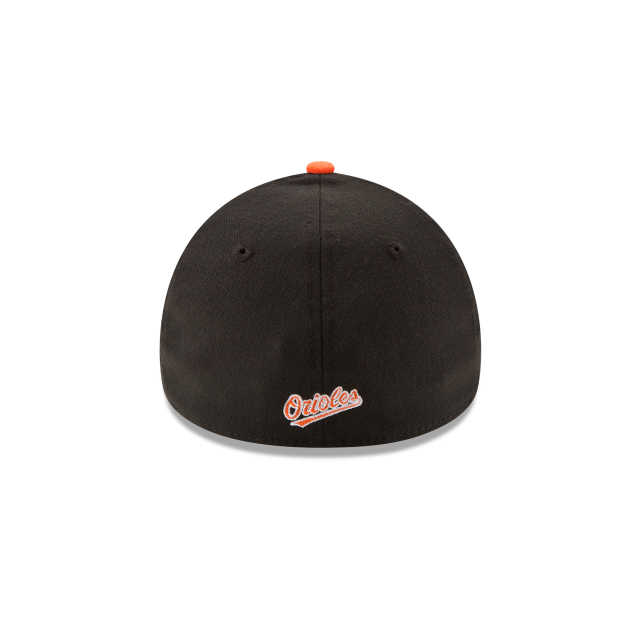 Baltimore Orioles MLB New Era Men's Black/Orange 39Thirty Alternate Team Classic Stretch Fit Hat