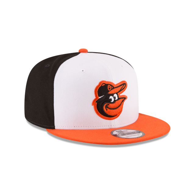 Baltimore Orioles MLB New Era Men's White Orange 9Fifty Basic Snapback