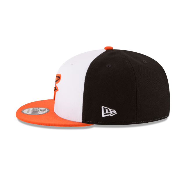 Baltimore Orioles MLB New Era Men's White Orange 9Fifty Basic Snapback