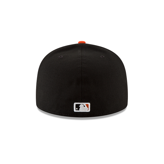 Baltimore Orioles MLB New Era Men's White Orange 59Fifty Authentic Collection Home Fitted Hat
