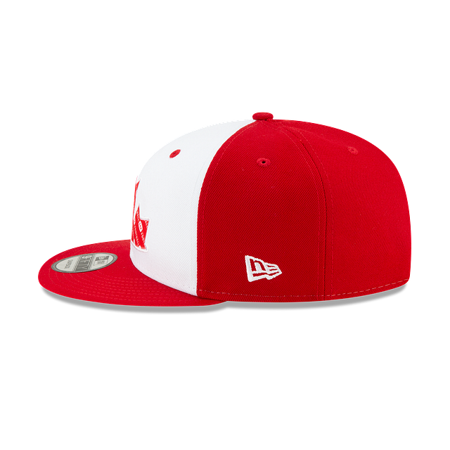 CFL New Era Men's Red/White 9Fifty Canada Day Two Tone Sideline Snapback