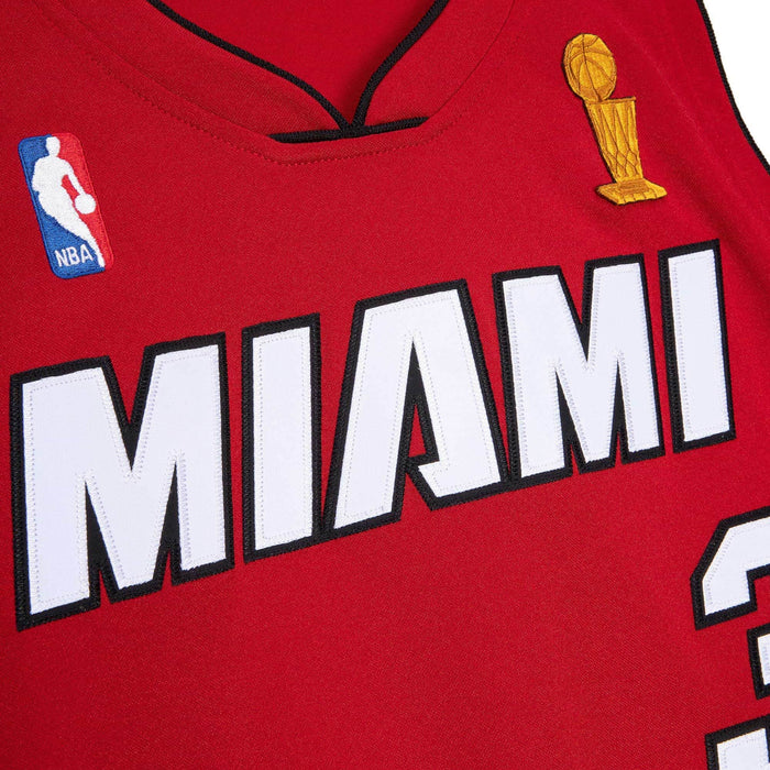 Dwyane Wade Miami Heats NBA Mitchell & Ness Men's Red Hardwood Classics Finals 2005-06 Authentic Jersey