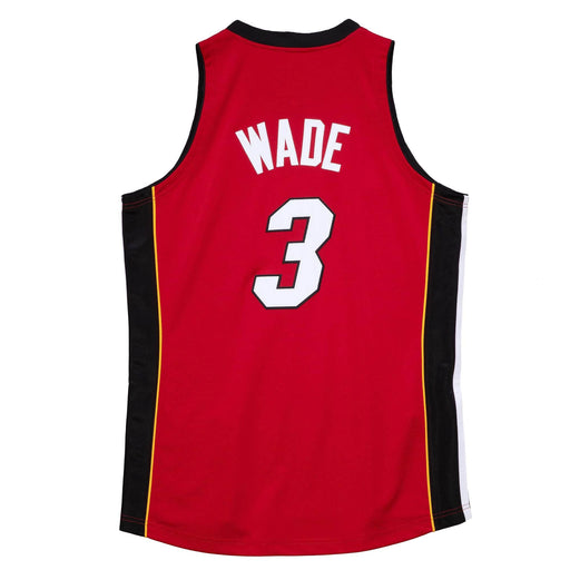 Dwyane Wade Miami Heats NBA Mitchell & Ness Men's Red Hardwood Classics Finals 2005-06 Authentic Jersey