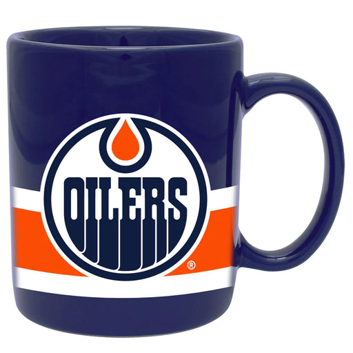 Edmonton Oilers NHL 11oz Striped Ceramic Mug