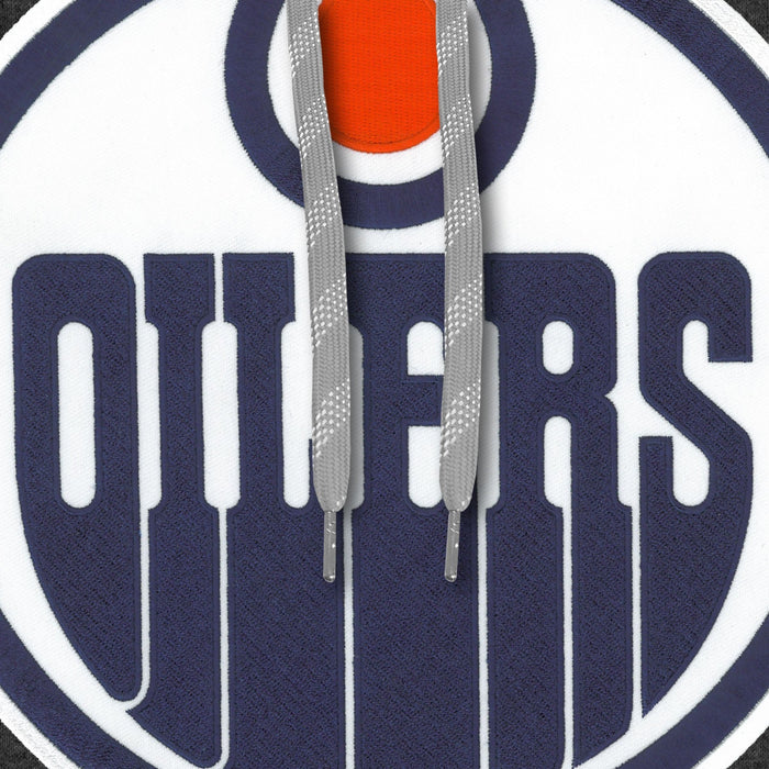 Edmonton Oilers NHL Bulletin Men's Athletic Grey Express Twill Logo Hoodie
