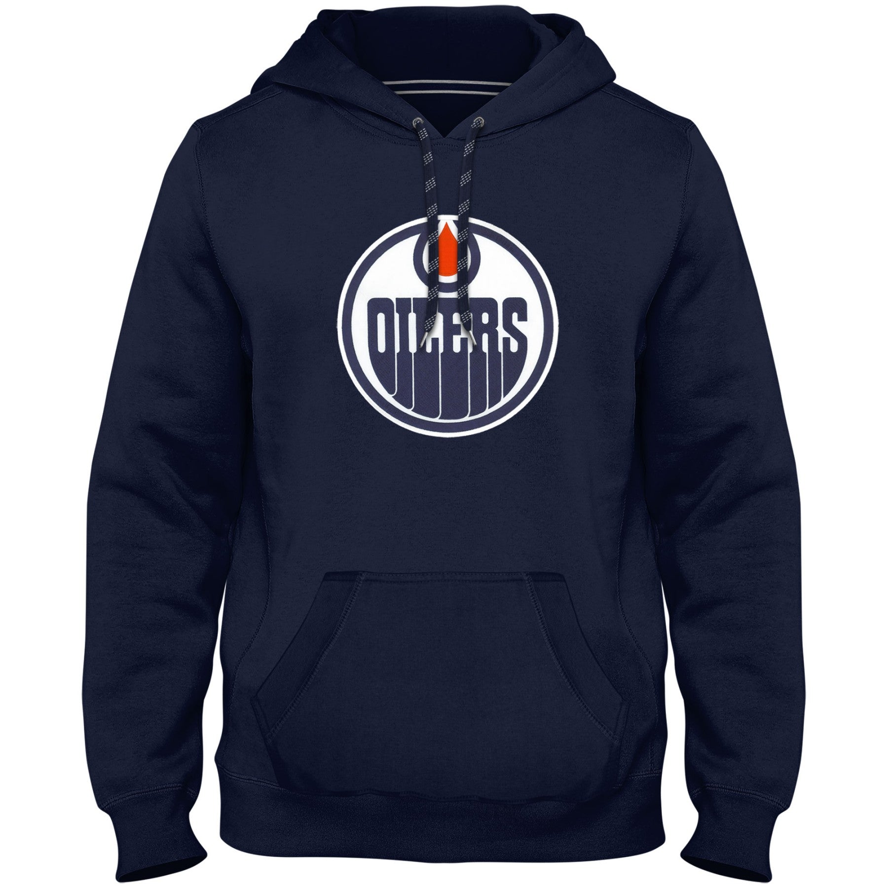 Edmonton Oilers NHL Bulletin Men's Navy Express Twill Logo Hoodie