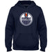 Edmonton Oilers NHL Bulletin Men's Navy Express Twill Logo Hoodie