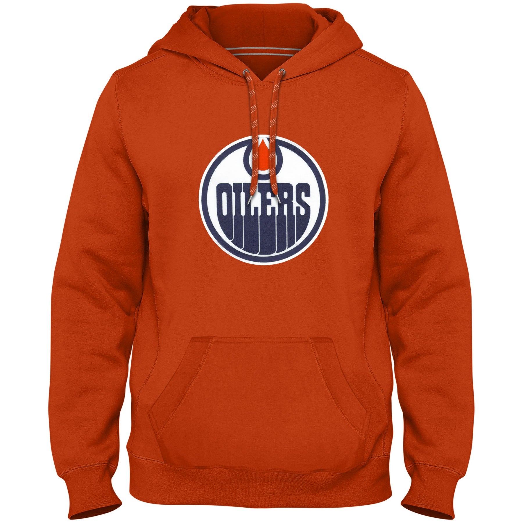 Edmonton Oilers NHL Bulletin Men's Orange Express Twill Logo Hoodie