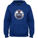 Edmonton Oilers NHL Bulletin Men's Royal Blue Express Twill Logo Hoodie