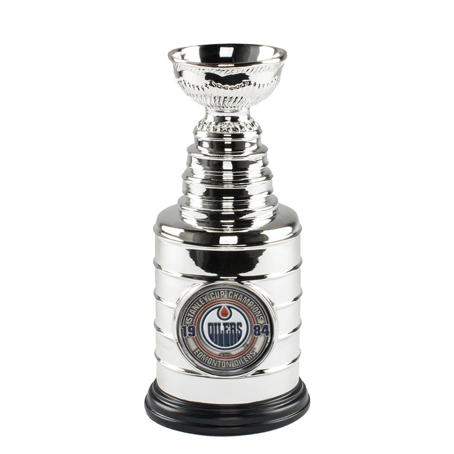 Edmonton Oilers NHL TSV 1984 Stanley Cup Champions 8" Replica Trophy