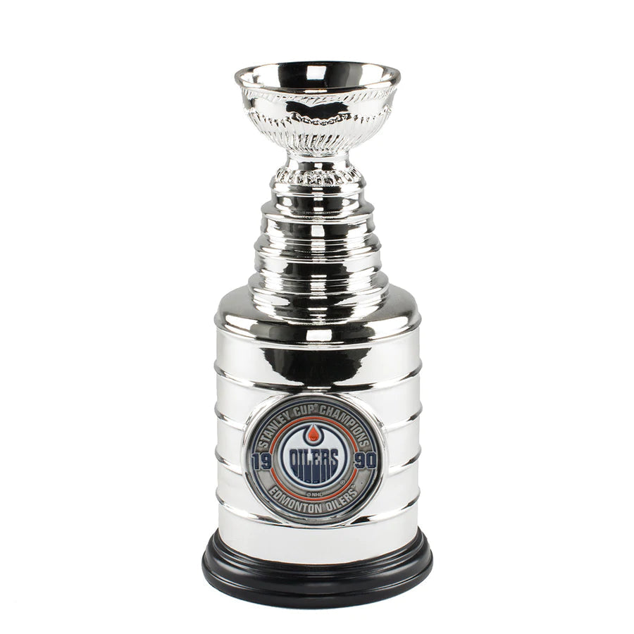 Edmonton Oilers NHL TSV 1990 Stanley Cup Champions 8" Replica Trophy