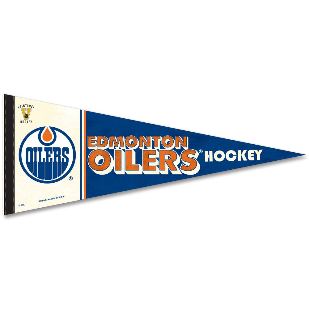 Edmonton Oilers NHL WinCraft 12"x30" Vintage Premium Pennant