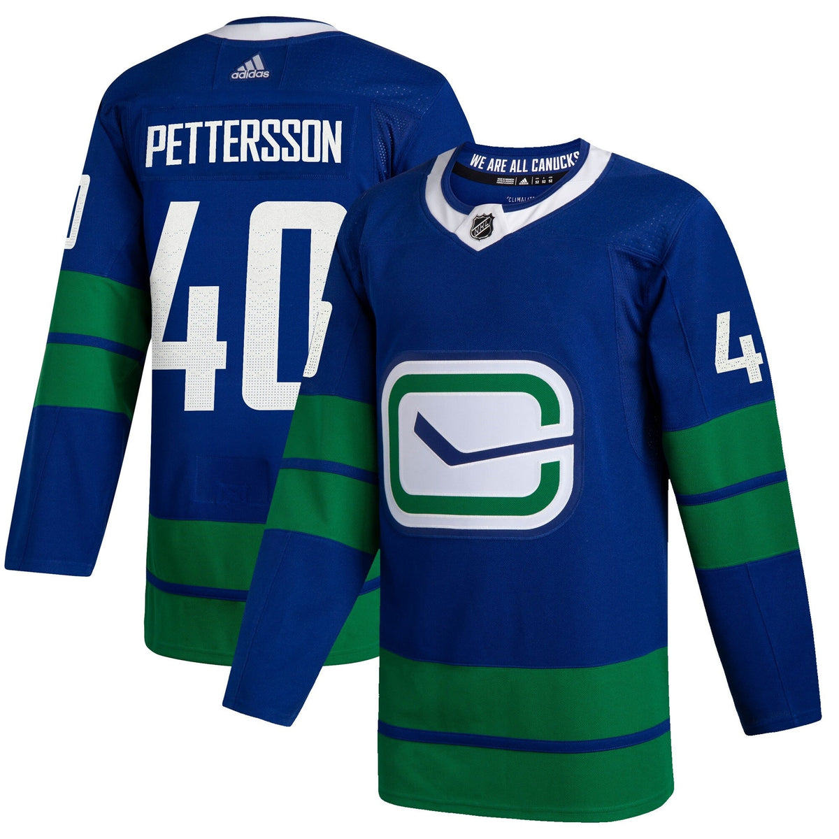 Men's adidas Elias Pettersson Blue Vancouver Canucks 2020/21 Authentic Home  Player Jersey