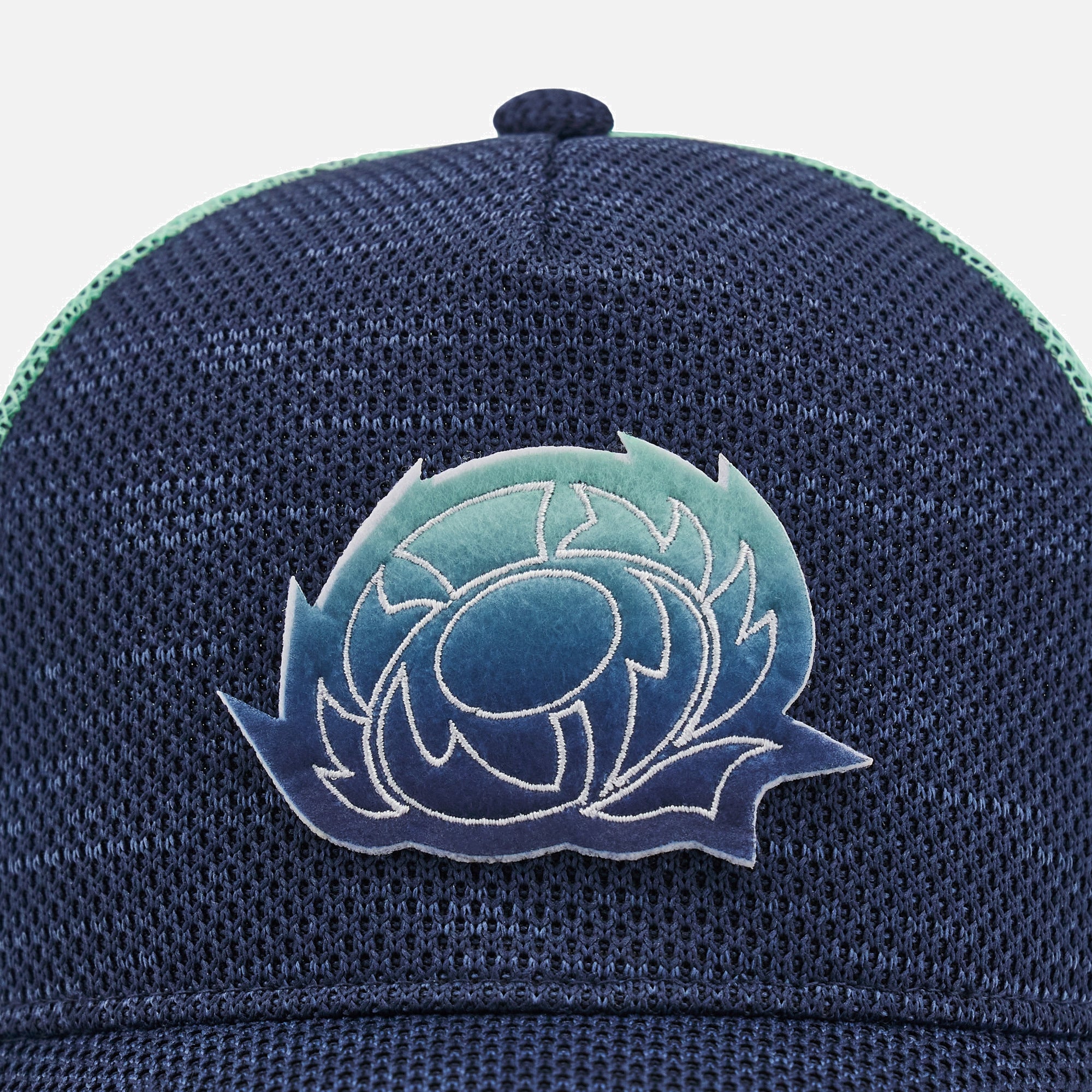 Casquette ajustable bleu marine Macron pour homme de l'équipe de rugby du monde de rugby d'Écosse