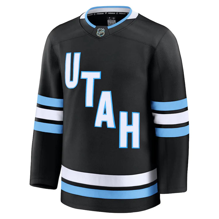 Maillot de hockey noir de qualité supérieure pour homme de marque NHL Fanatics du Utah Hockey Club