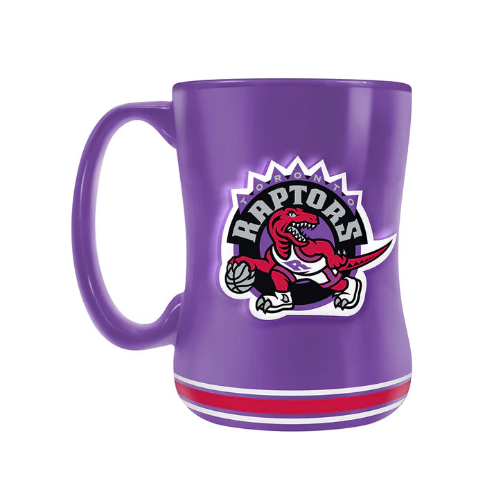Toronto Raptors NBA TSV 14oz Purple Hardwood Classics Sculpted Mug