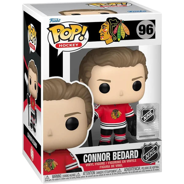 Connor Bedard Chicago Blackhawks NHL Funko Red Uniform POP Vinyl Figure