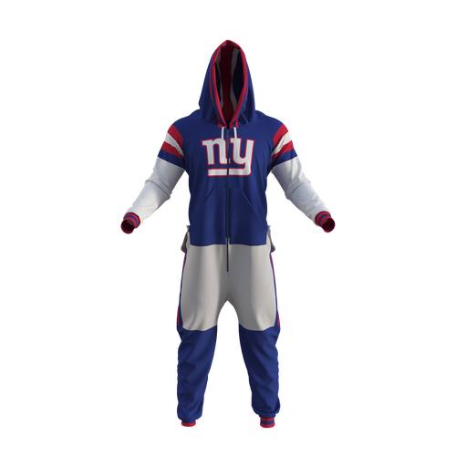 New York Giants NFL Hockey Sockey Men's Navy Team Uniform Onesie