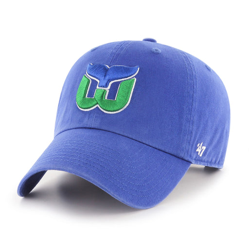 Hartford Whalers NHL 47 Brand Men's Blue Clean Up Adjustable Hat