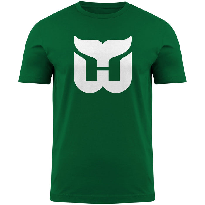Hartford Whalers NHL Bulletin Men's Green Vintage Logo T-Shirt