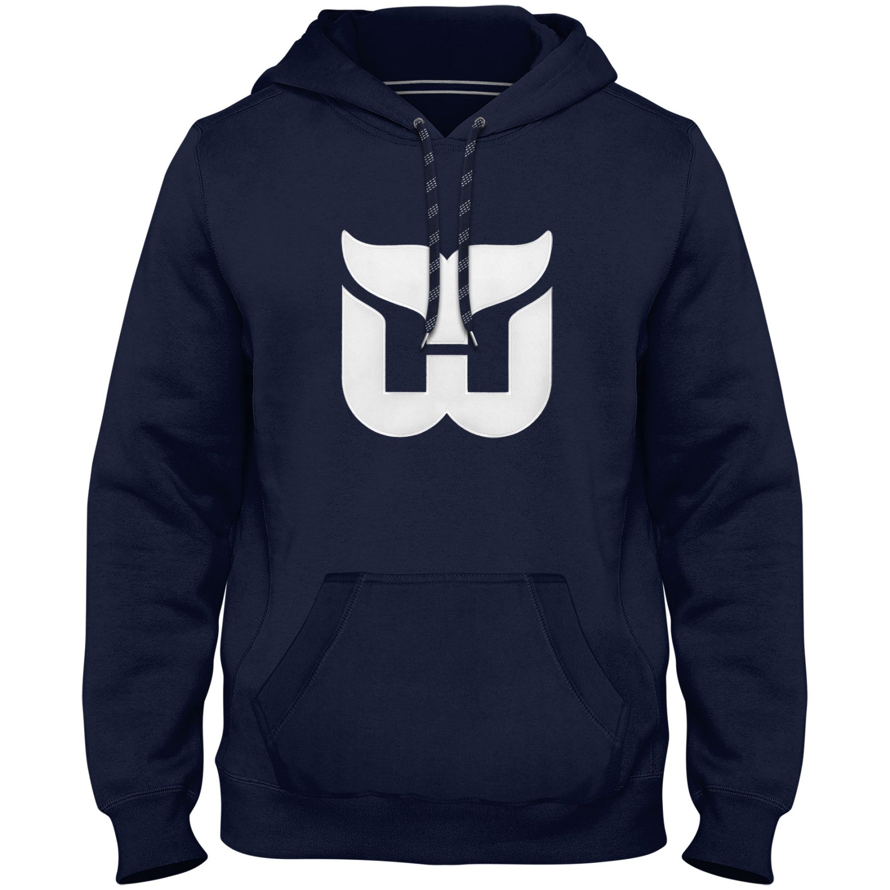 Hartford Whalers NHL Bulletin Men's Navy Express Twill Logo Hoodie