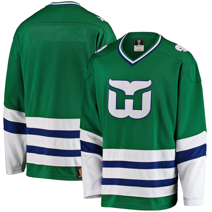 Hartford Whalers NHL Fanatics Branded Men's Green Premier Vintage Breakaway Jersey
