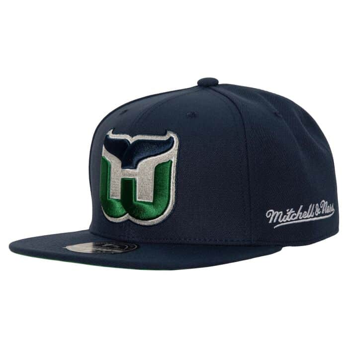 Hartford Whalers NHL Mitchell & Ness Men's Navy Vintage Fitted Hat — Maison  Sport Canadien /