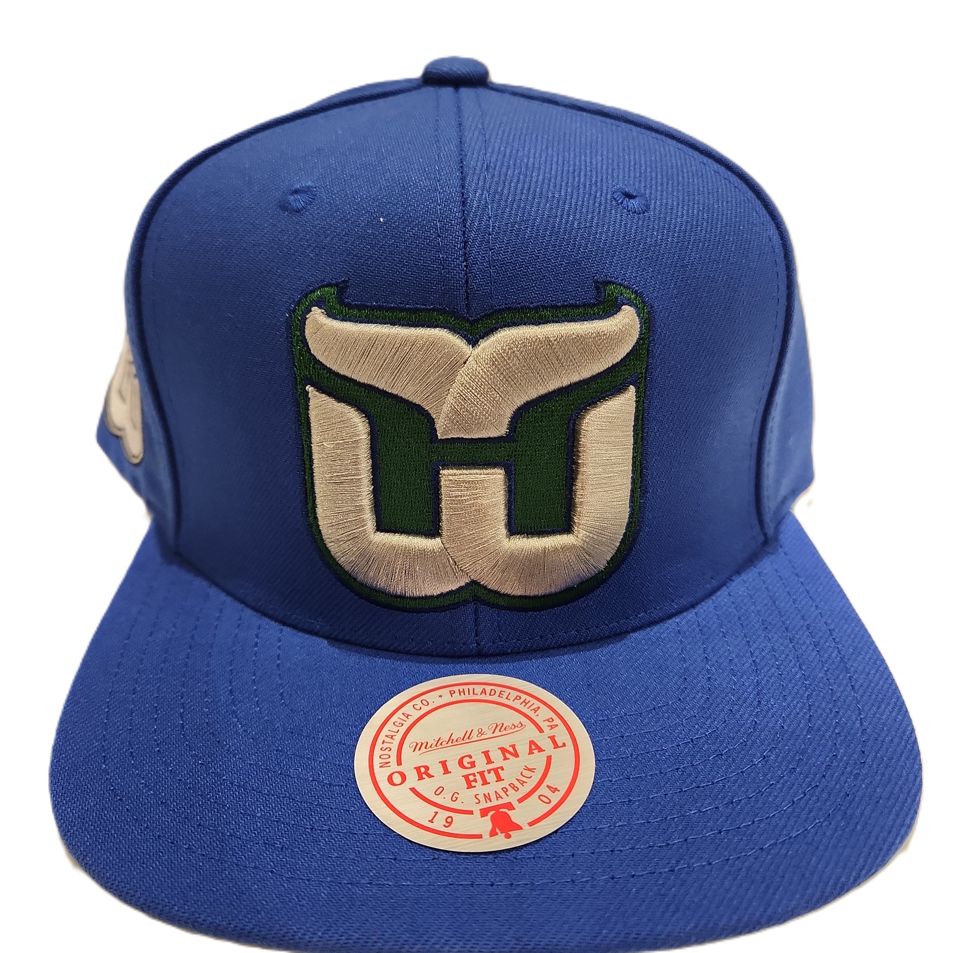 Hartford Whalers NHL Mitchell & Ness Men's Royal Blue Alternate Flip Snapback