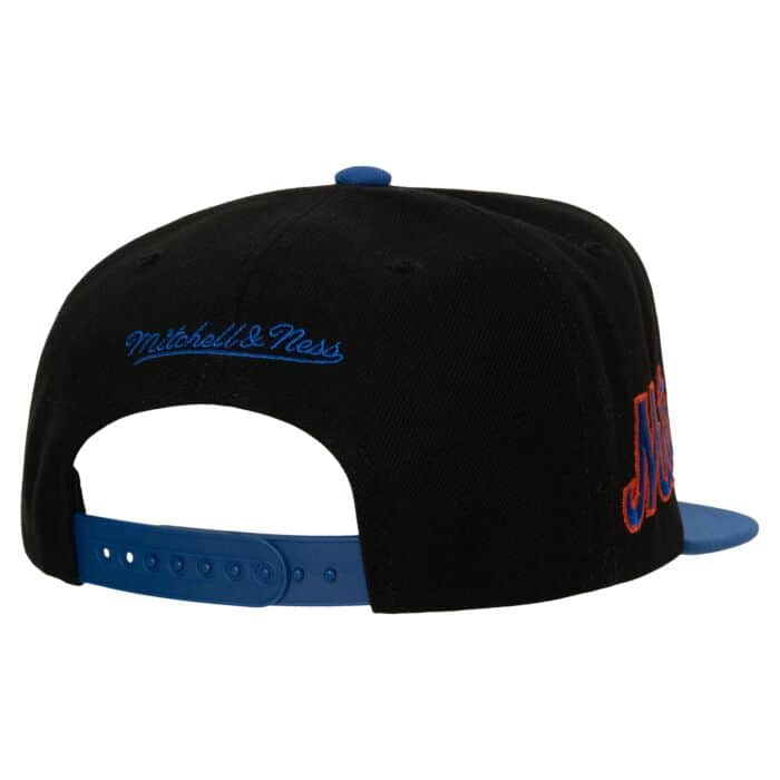 New York Mets MLB Mitchell & Ness Casquette Cooperstown Evergreen noire pour hommes