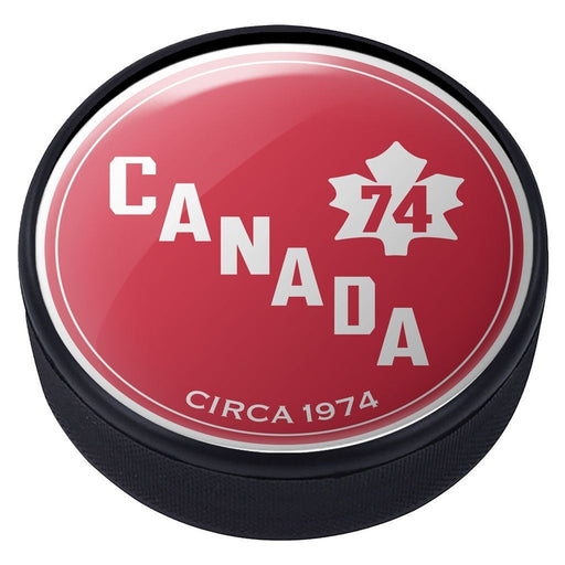 Hockey Canada IIHF 1974 Vintage Domed Hockey Puck