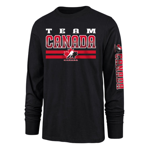 Hockey Canada IIHF 47 Brand Men's Black Breaker Long-sleeve Shirt