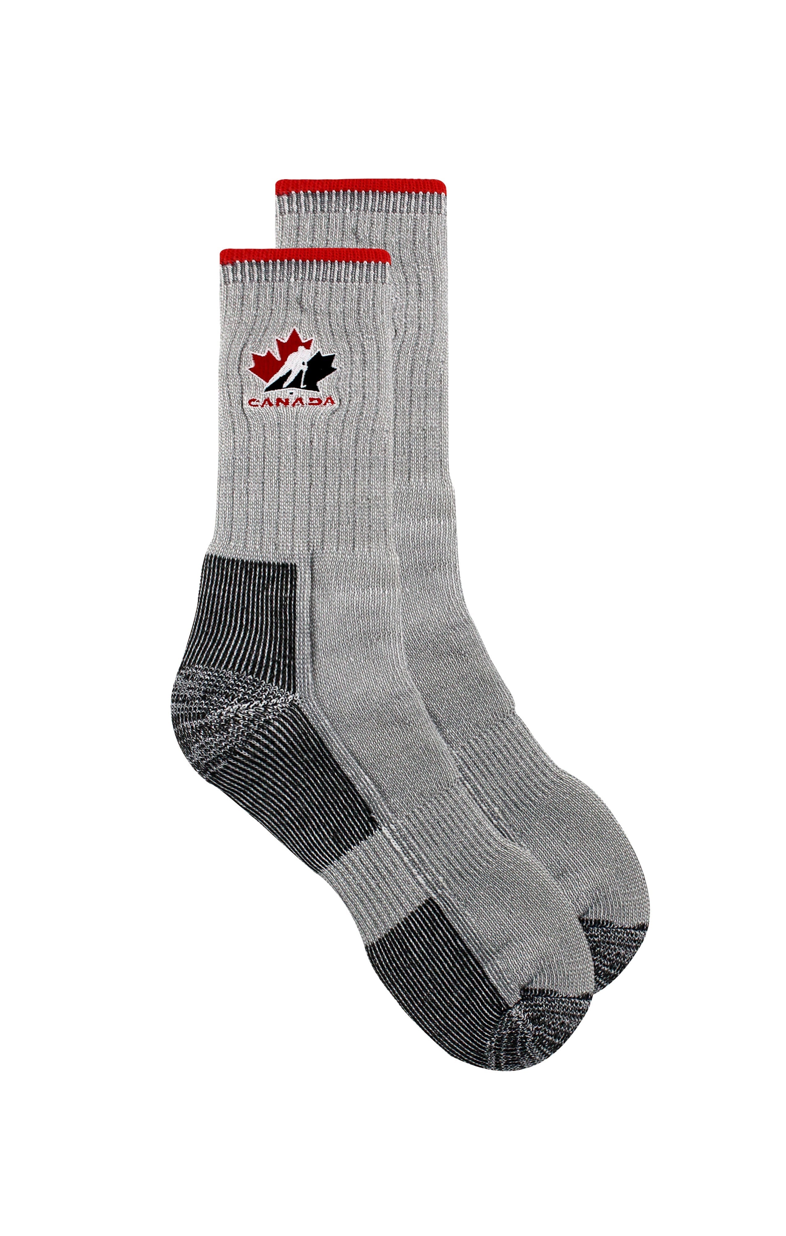 Hockey Canada IIHF Gertex Men's Grey Crew Trekking Socks