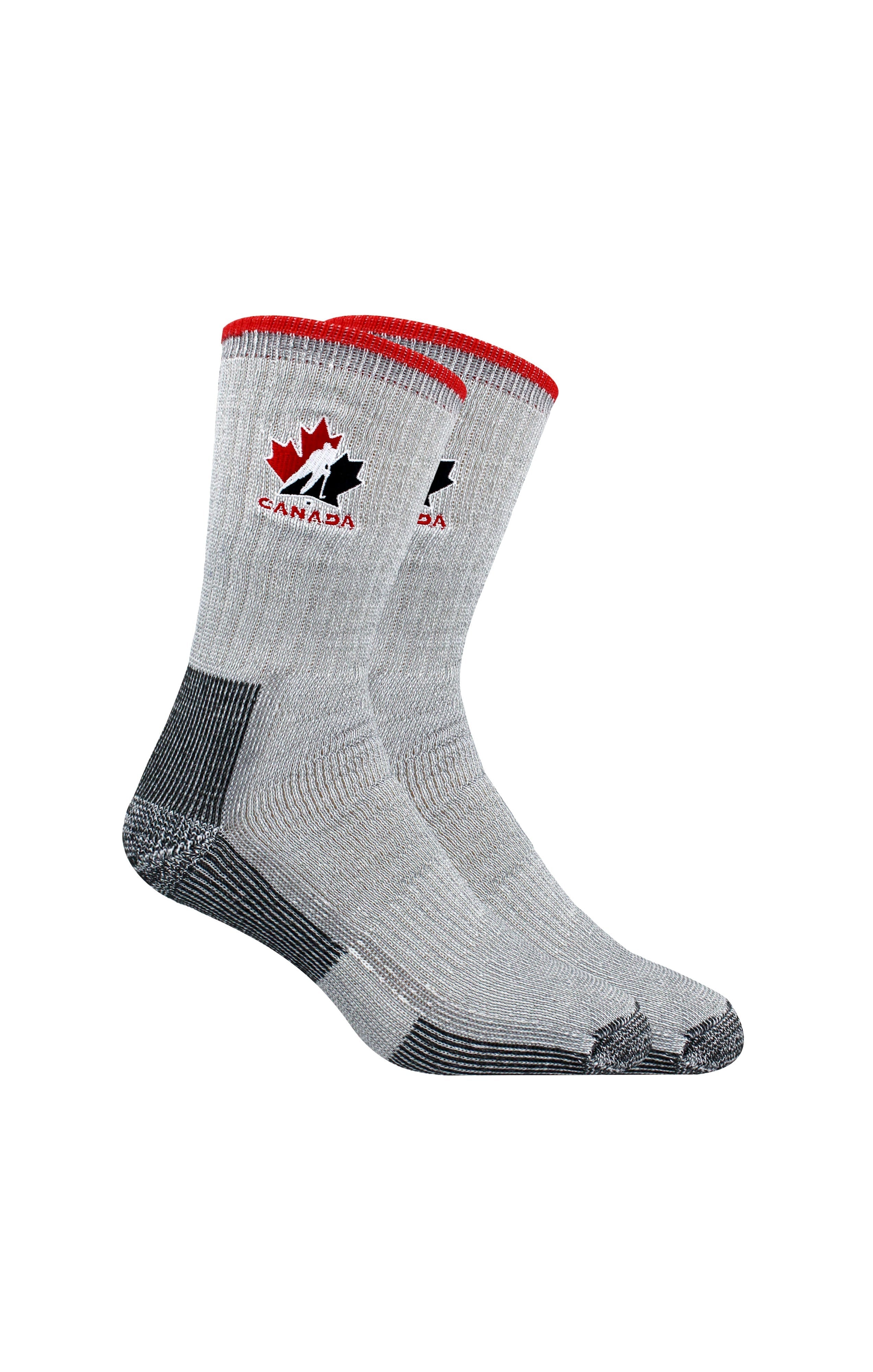 Hockey Canada IIHF Gertex Men's Grey Crew Trekking Socks