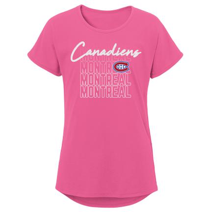 Montreal Canadiens NHL Outerstuff Youth Pink City Pride Dolman T-Shirt