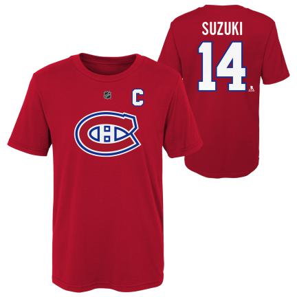 Nick Suzuki Montreal Canadiens NHL Outerstuff Kids Red T-Shirt