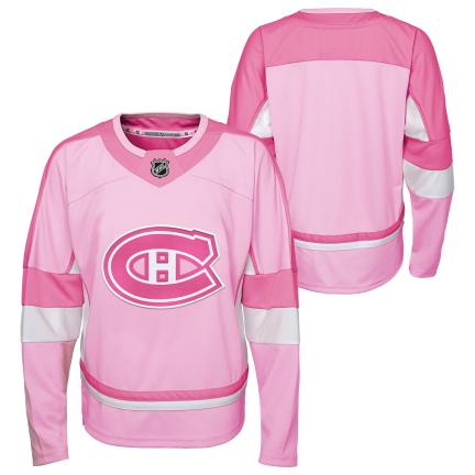 Maillot tendance rose pour jeunes Canadiens de Montréal NHL Outerstuff