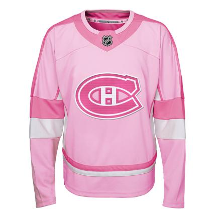 Maillot tendance rose pour jeunes Canadiens de Montréal NHL Outerstuff