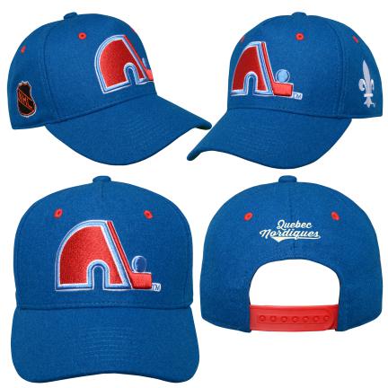 Quebec Nordiques NHL Outerstuff Youth Royal Blue Reissue Precurve Snapback