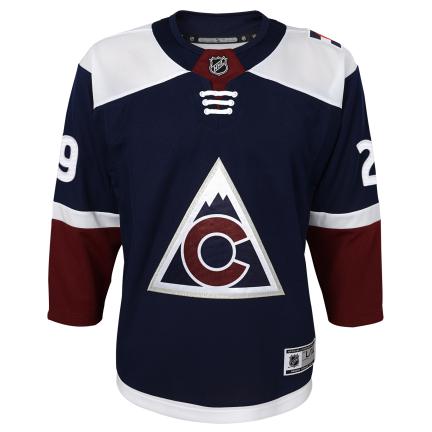 Nathan Mackinnon Colorado Avalanche NHL Outerstuff Youth Navy Premier Alternate Jersey