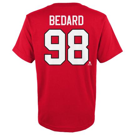 Connor Bedard Chicago Blackhawks NHL Outerstuff T-shirt rouge pour jeunes